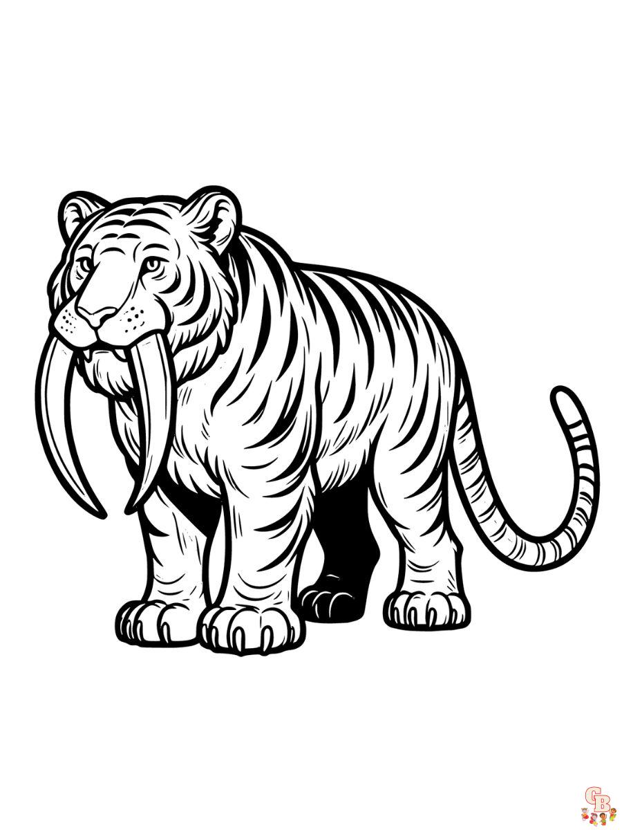 Tiger coloring pages