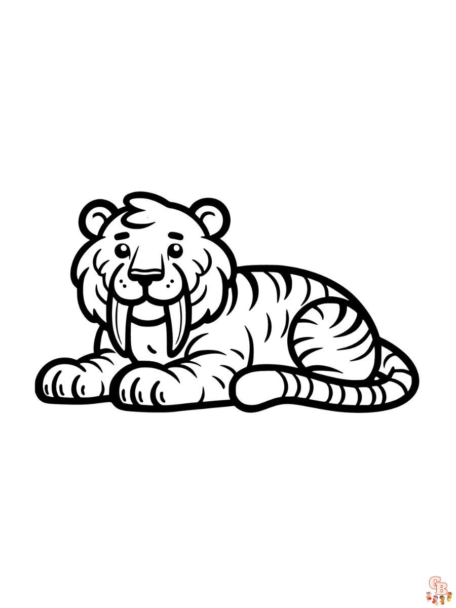 Tiger coloring pages