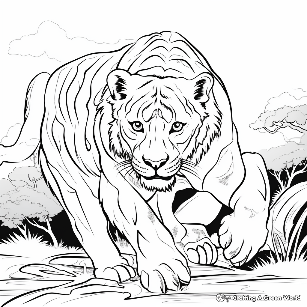 Sabertooth tiger coloring pages