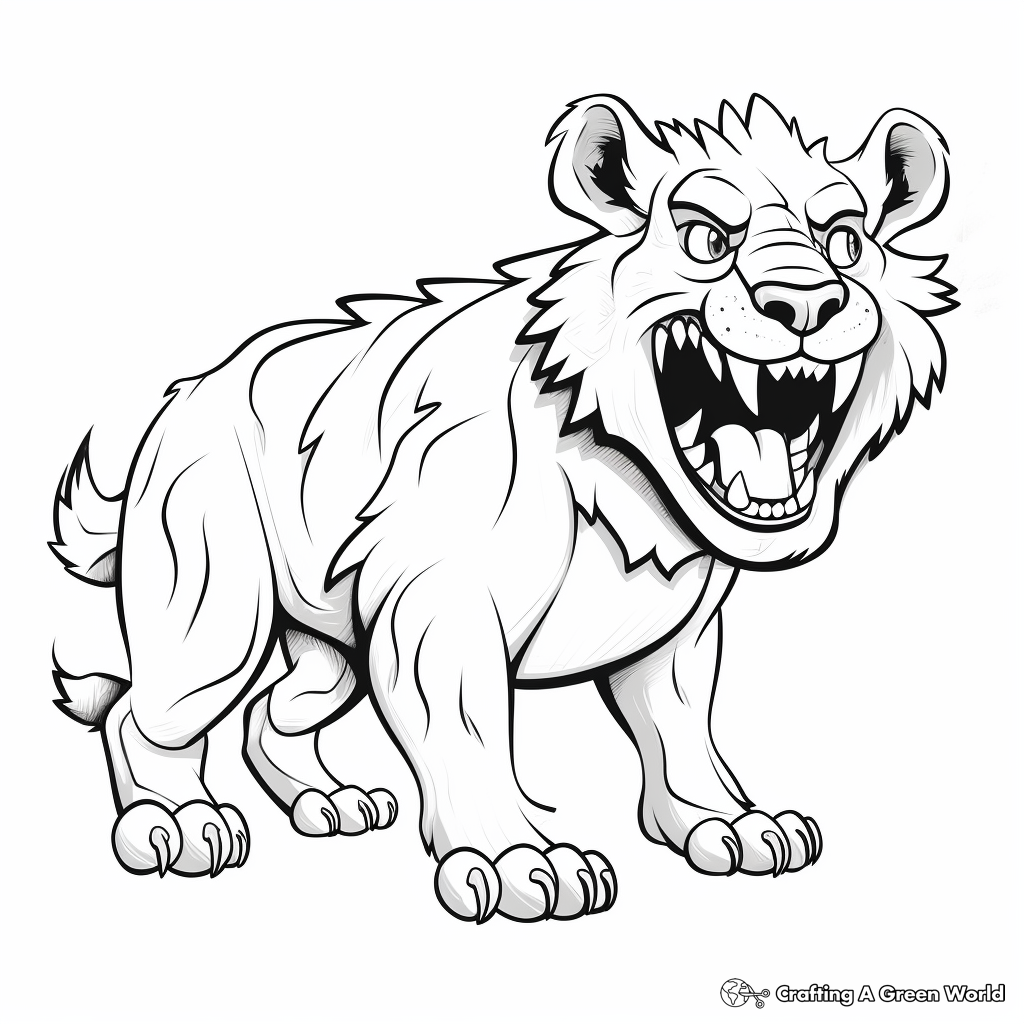 Hyena coloring pages