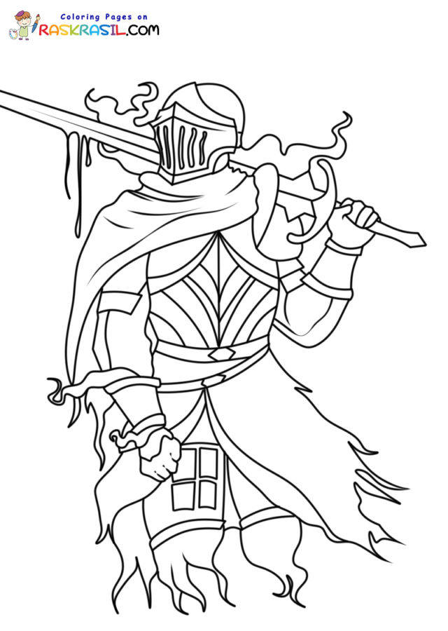 Knight coloring pages