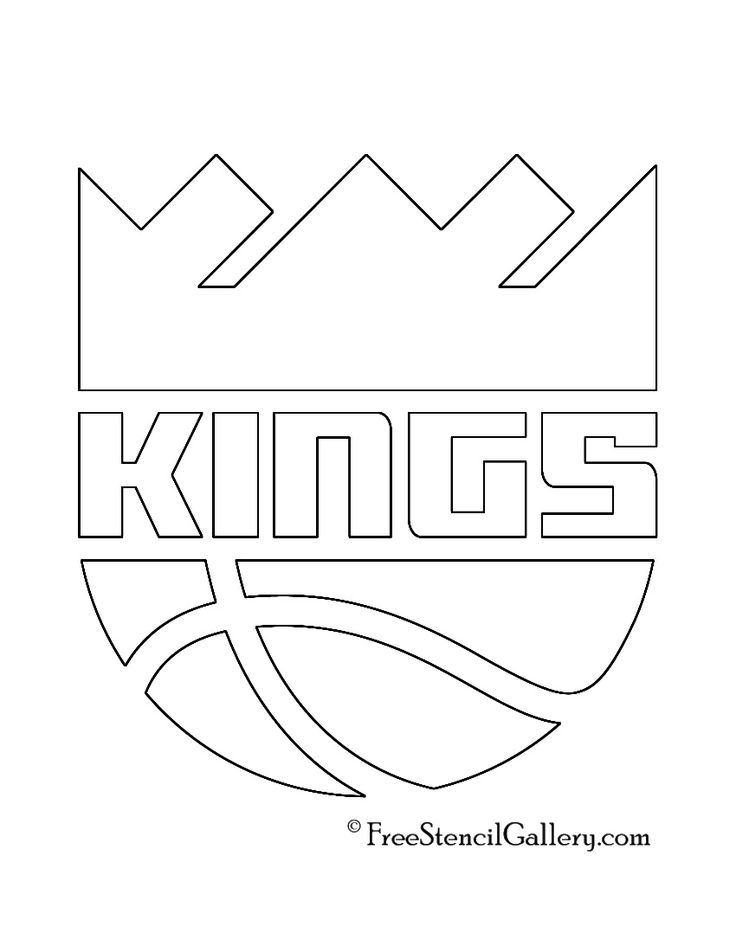 Nba sacramento kings logo stencil free stencil gallery sacramento kings sketch book king logo