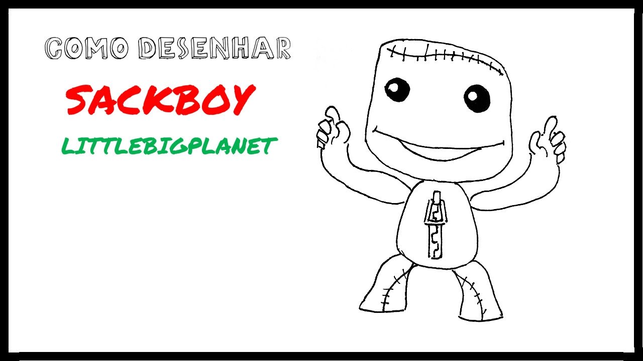 How to draw sackboy littlebigplanet