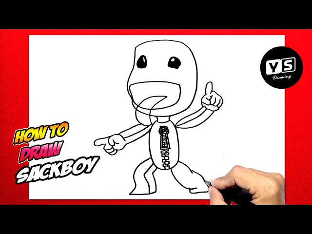 How to draw sackboy