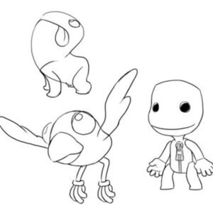 Little big planet coloring pages printable for free download