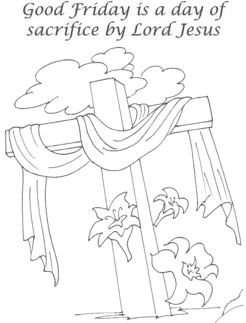 Good friday coloring pages