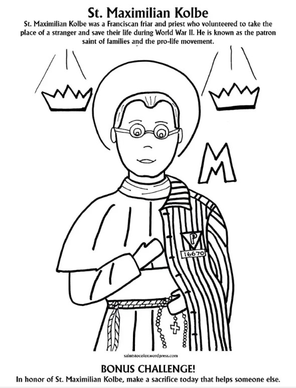 Catholic drawing and coloring pages