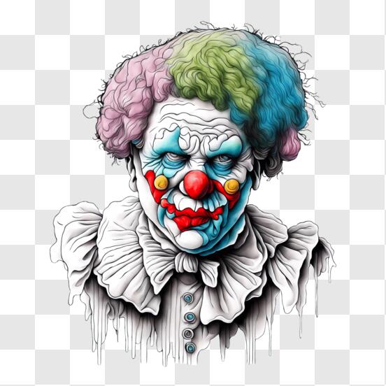 Sad clown png