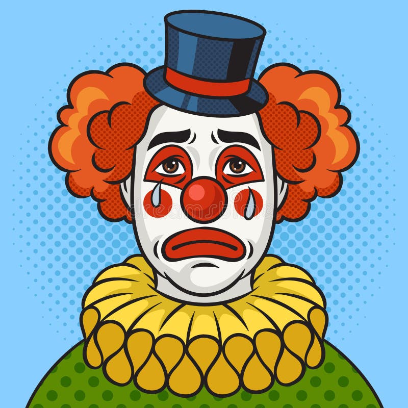 Sad clown stock illustrations â sad clown stock illustrations vectors clipart