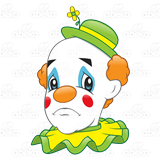 Clip art sad clownâwith a frown