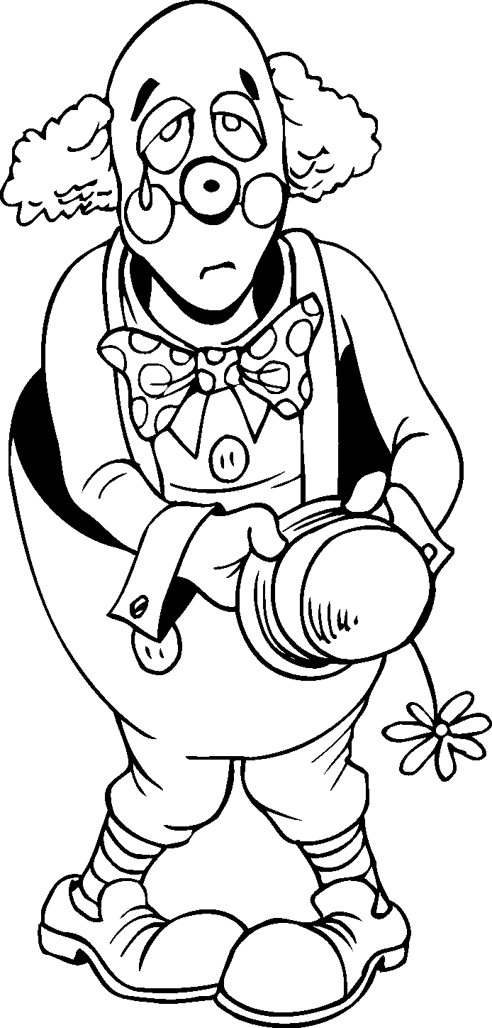 Coloring page clown characters â printable coloring pages