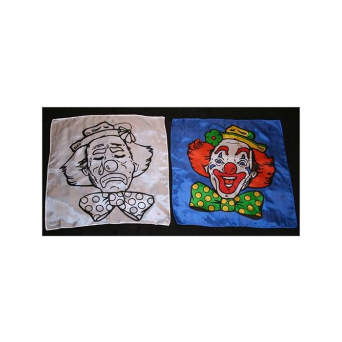 Happy and sad clown silk set with written gospel presentation â laflinmagicstore