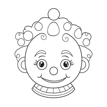 Sad clown outline png transparent images free download vector files