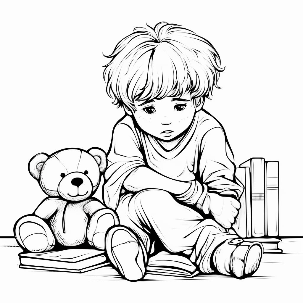 Sad coloring pages