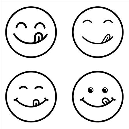 Smiley face coloring pages stock illustrations cliparts and royalty free smiley face coloring pages vectors