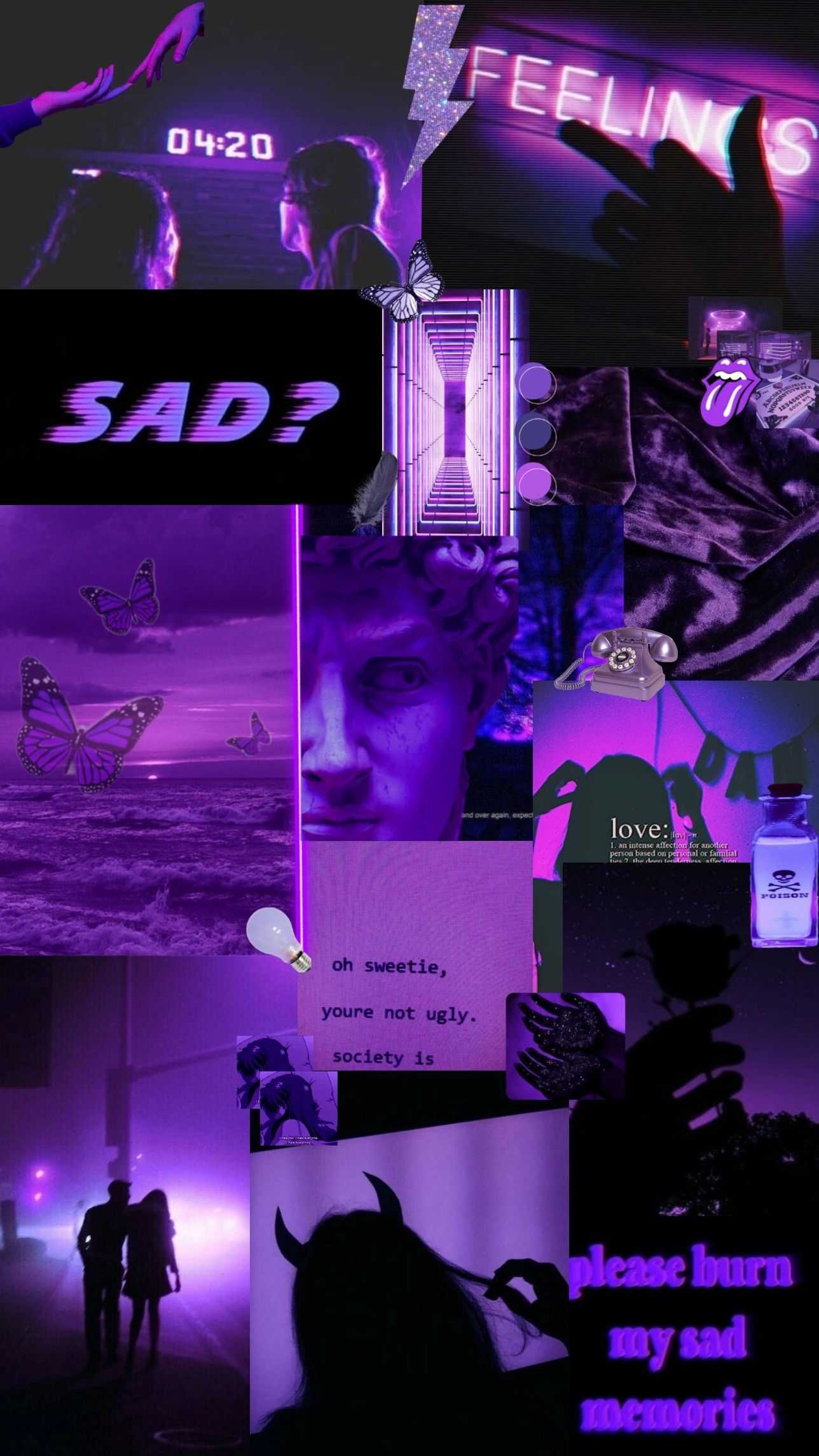 Dark purple aesthetic wallpaper