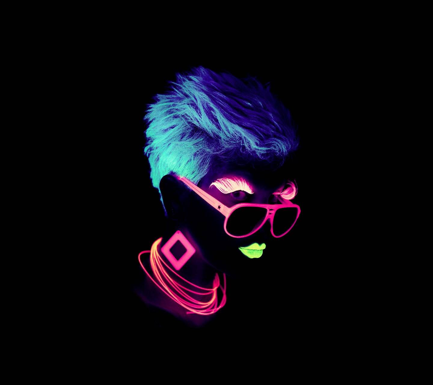 Neon face wallpapers