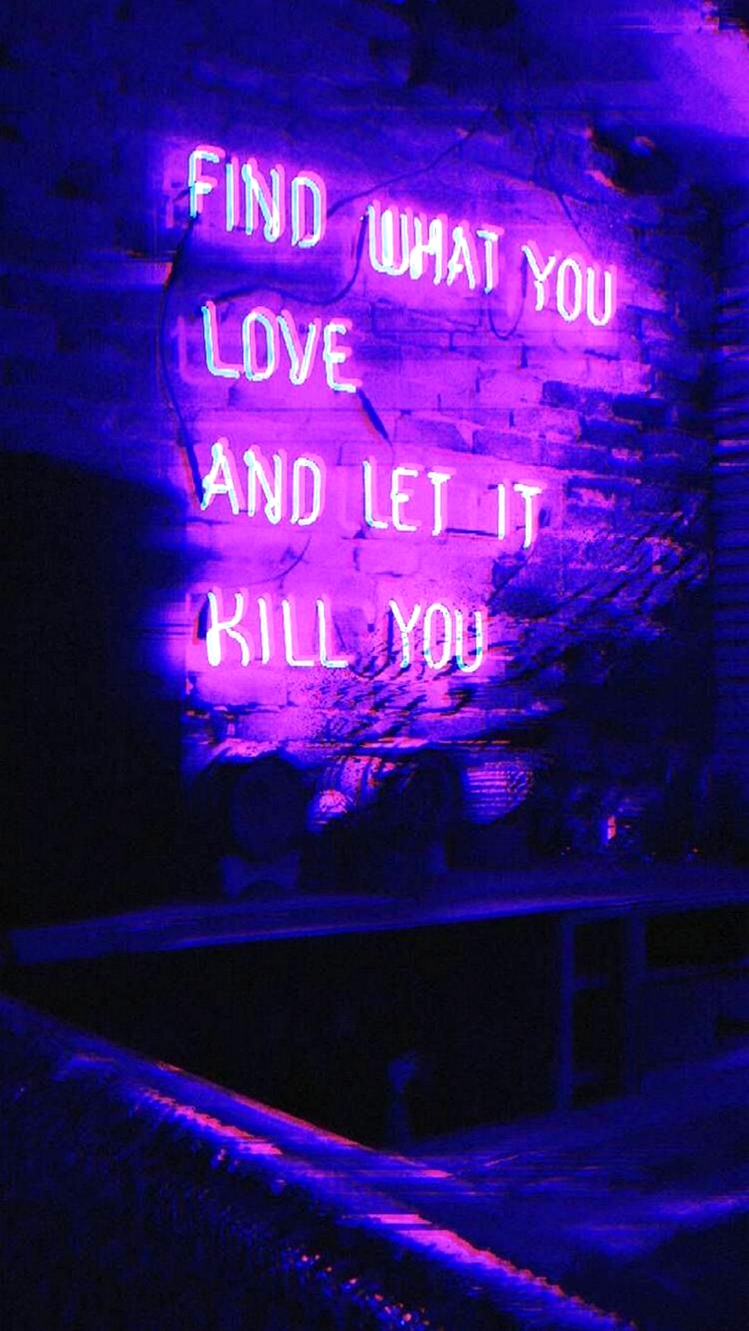 Neon purple phone wallpaper