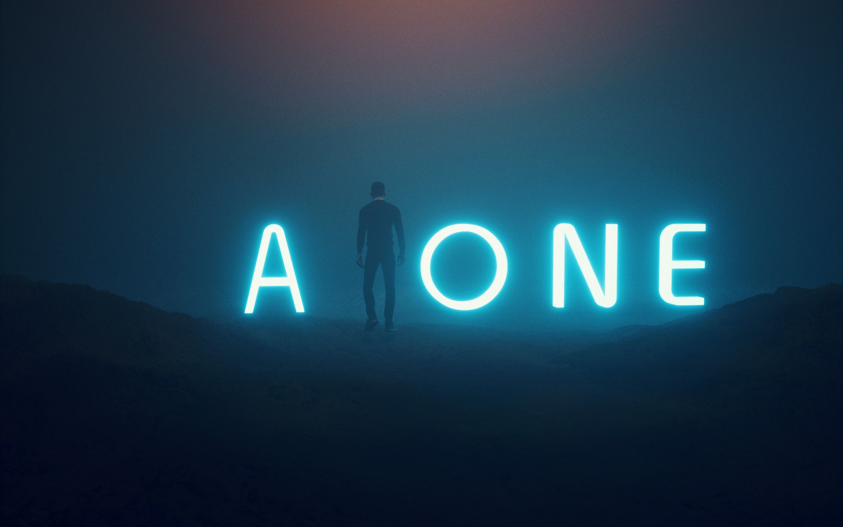 Alone neon wallpapers