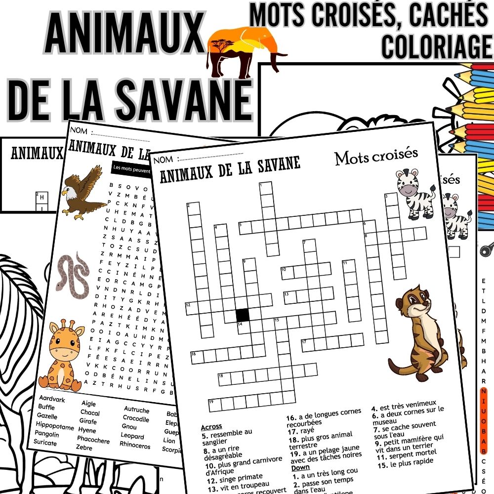 French safari animals