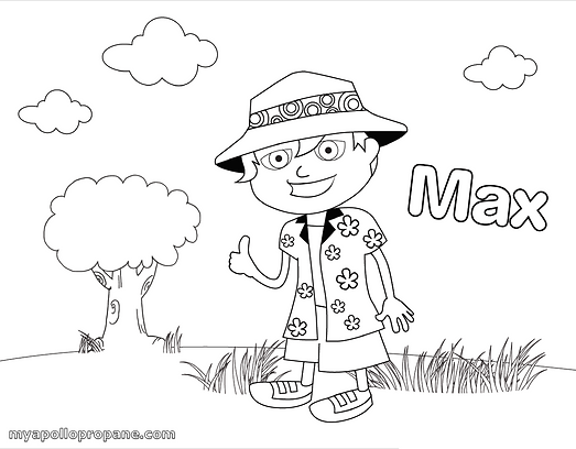 Safety coloring pages