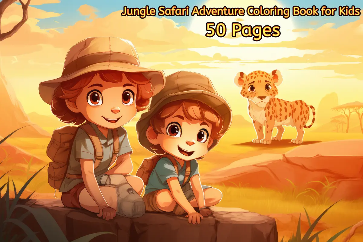 Jungle safari loring pages vol