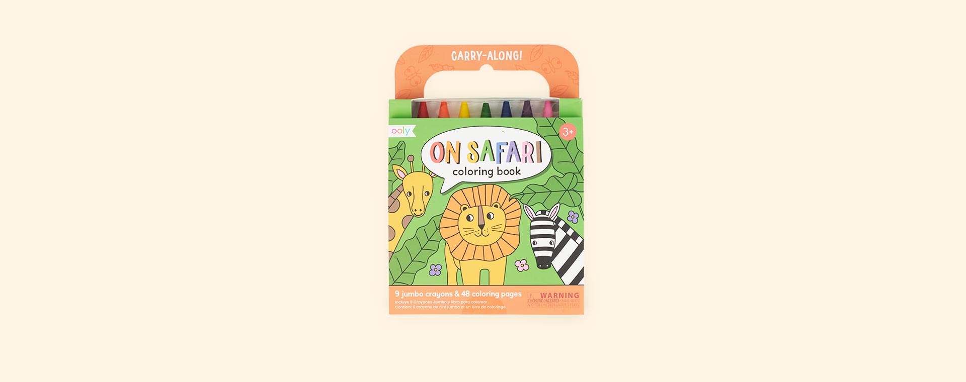 Buy the ooly on safari carry along crayon louring book kit at