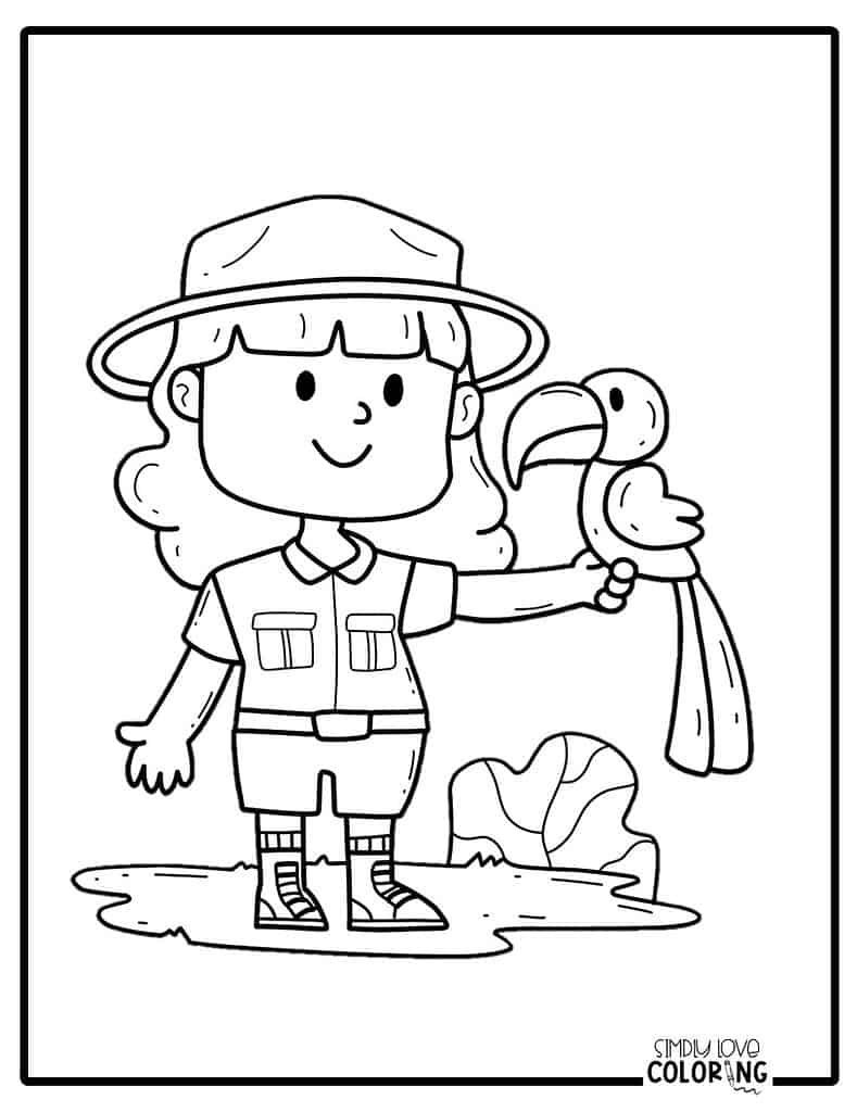 Profession coloring pages free pdf printables