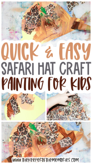 Safari hat craft for preschoolers