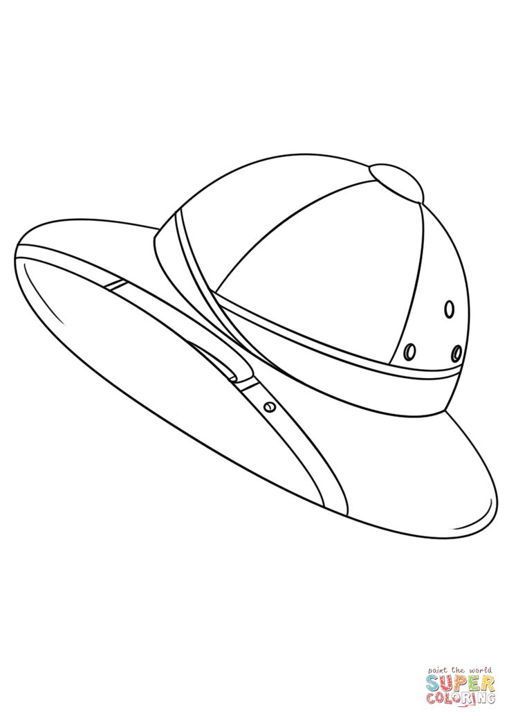 Safari hat coloring page free printable coloring pages free printable coloring pages safari hat free printable coloring