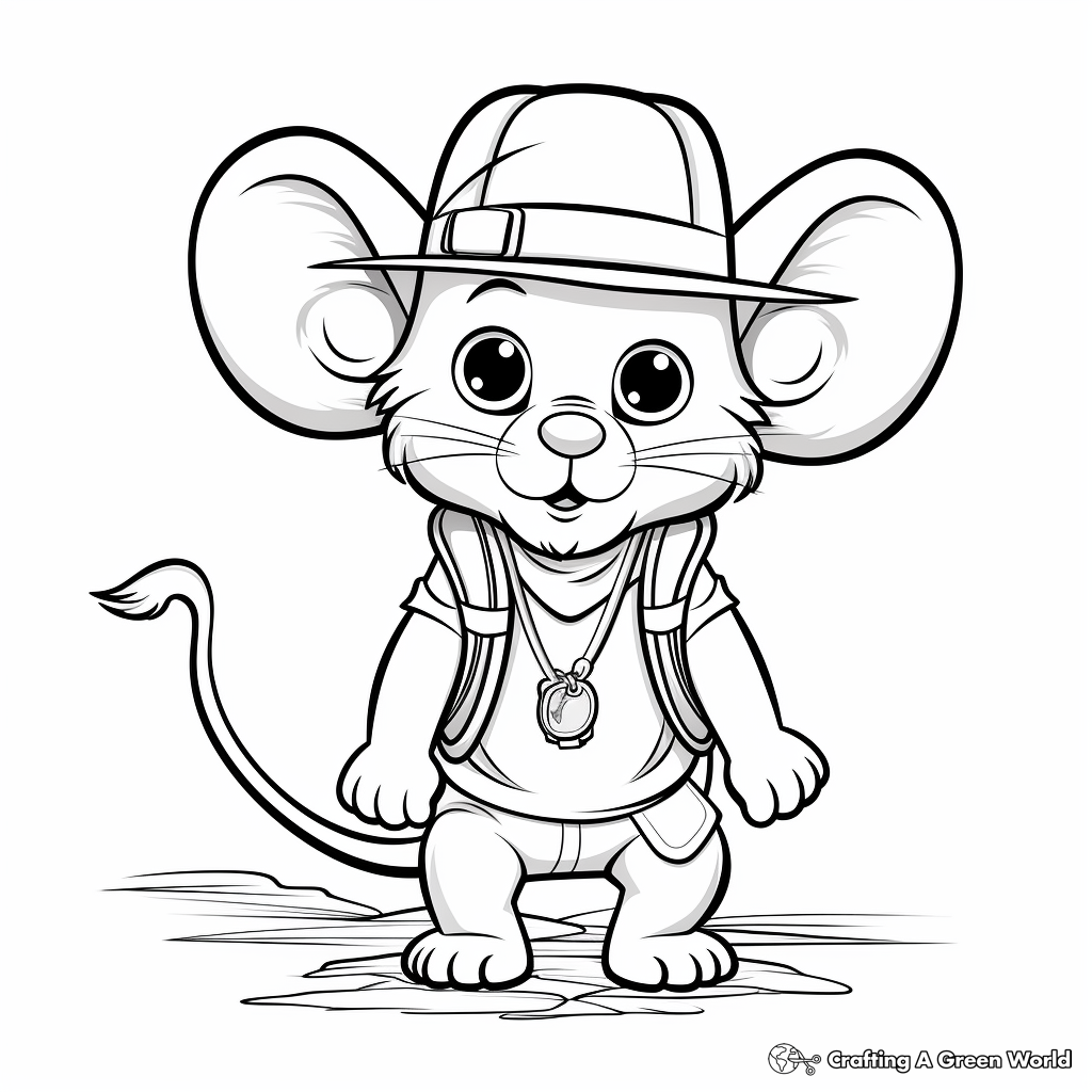 Mouse coloring pages