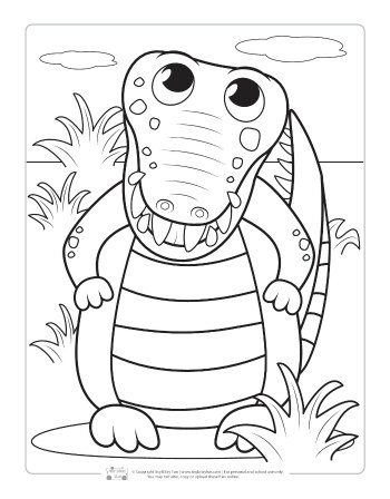 Safari and jungle animals coloring pages for kids