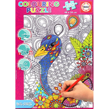 Educa colouring puzzle jungle safari anti