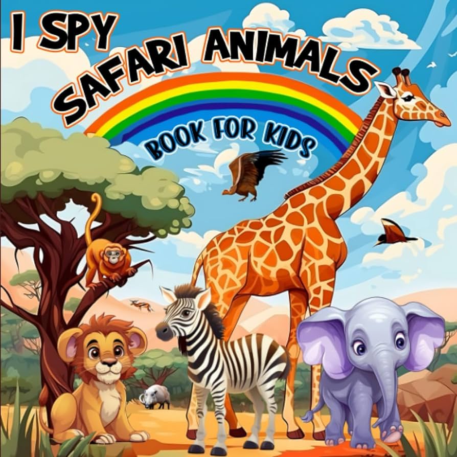 Search and find safari animals i spy book for kids ages