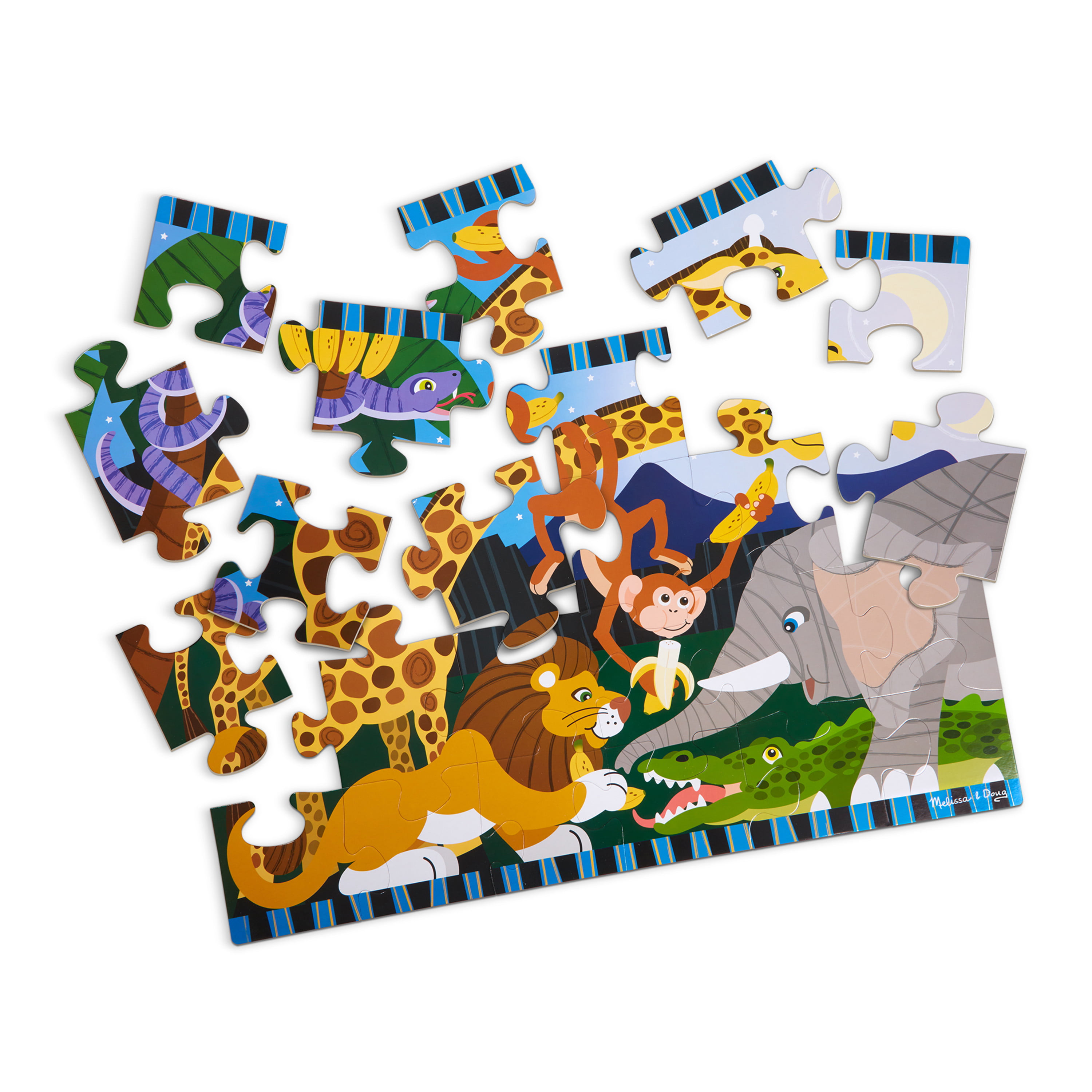 Melissa doug safari social jumbo jigsaw floor puzzle pcs x feet