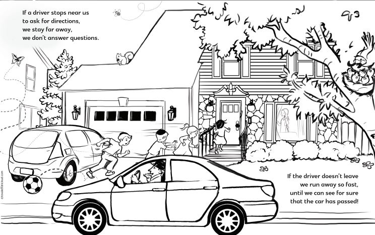 Lets stay safe kids coloring contest