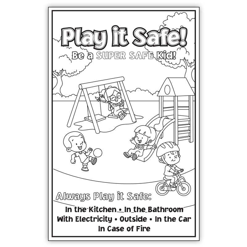 Be a super safe kidâ child safety coloring posters ptr press