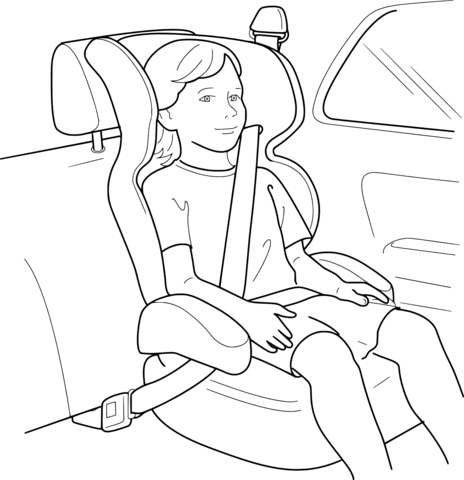 Buckle up for safety coloring page free printable coloring pages