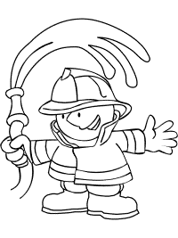 Firefighter and fire safety coloring pages and printable activities