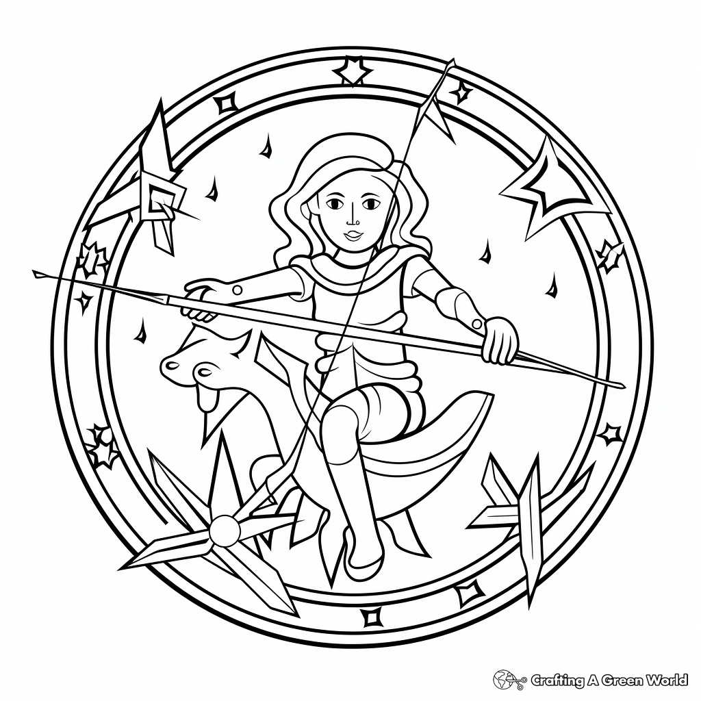 Sagittarius coloring pages