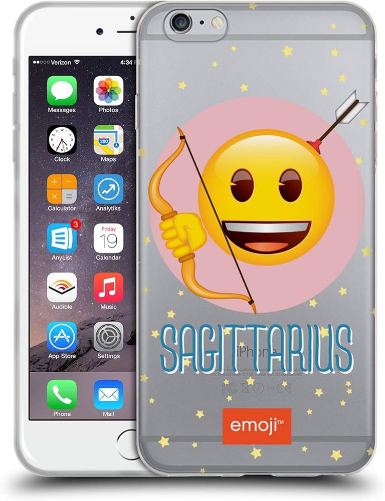 Head case designs officially licensed emoji sagittarius zodiac signs soft gel case patible with apple iphone plusiphone s plus cell phones accessories