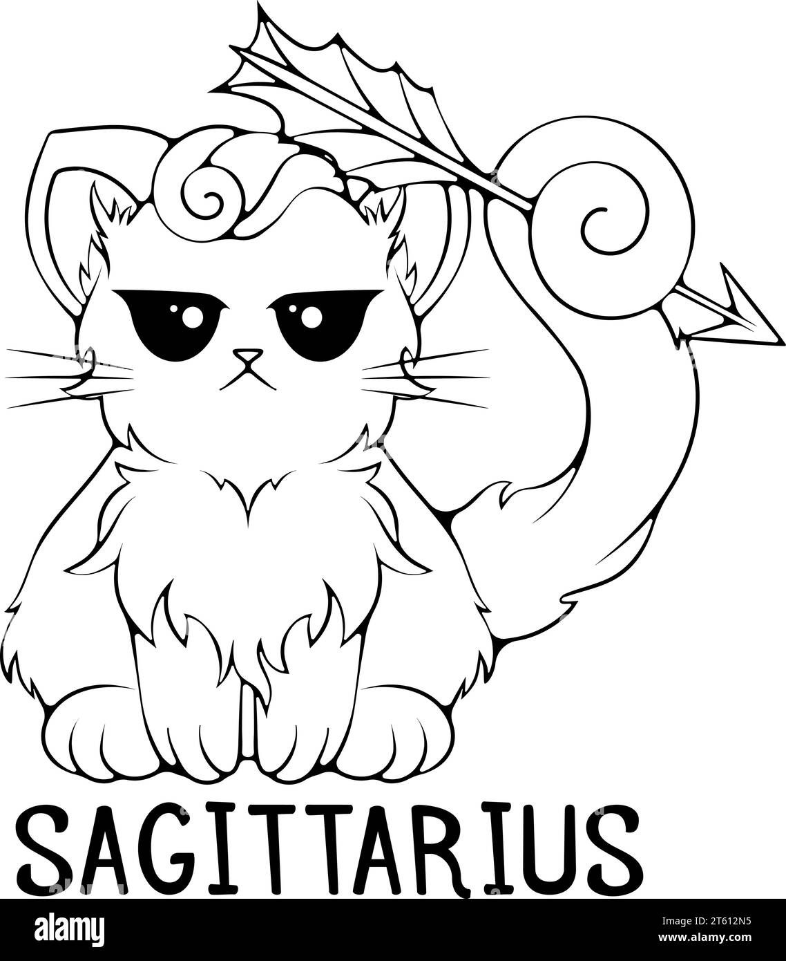 Sagittarius black and white stock photos images