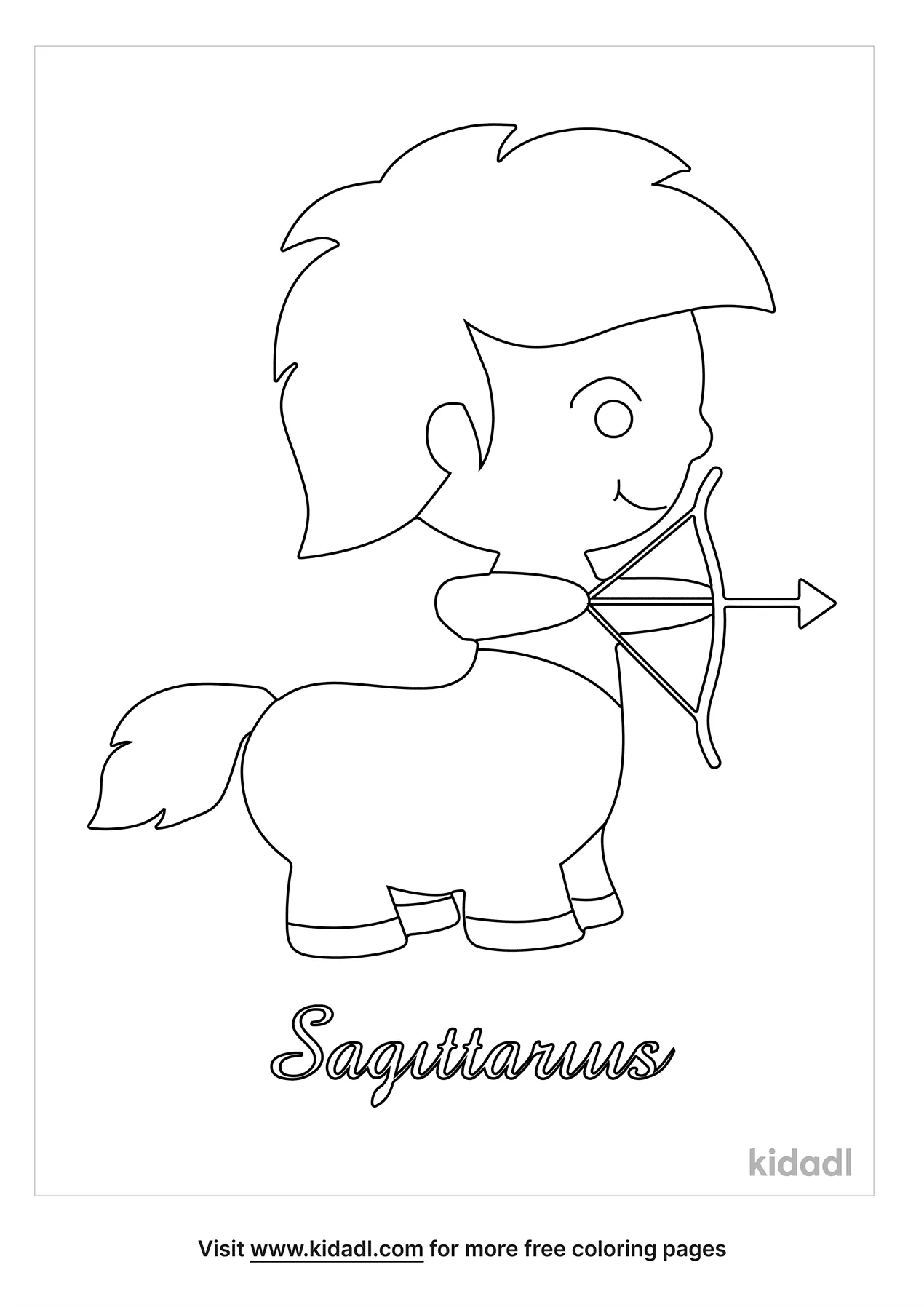 Free sagittarius coloring page coloring page printables