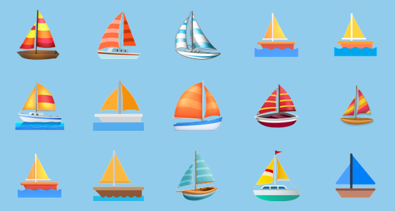 Âµ sailboat emoji