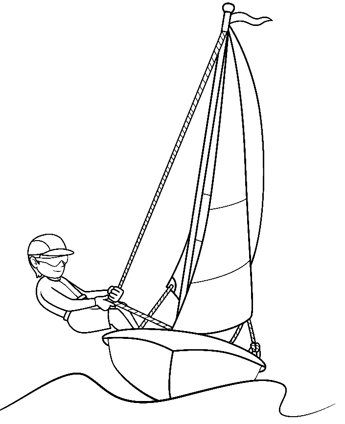 Sailing coloring pages printable for free download