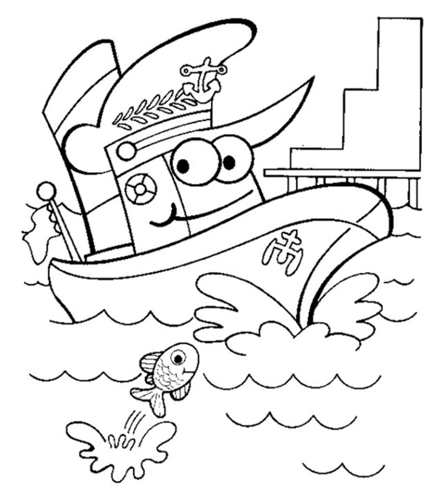 Best boats and ships coloring pages for your little ones