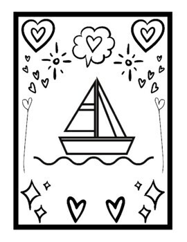 Summer boats coloring pages for kids printable boat coloring sheets pdf