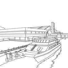 Boat coloring pages