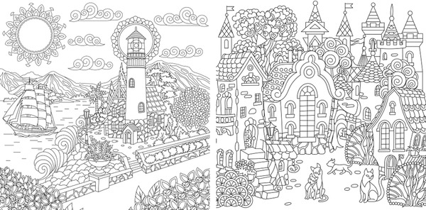 Adult coloring page boat images stock photos d objects vectors