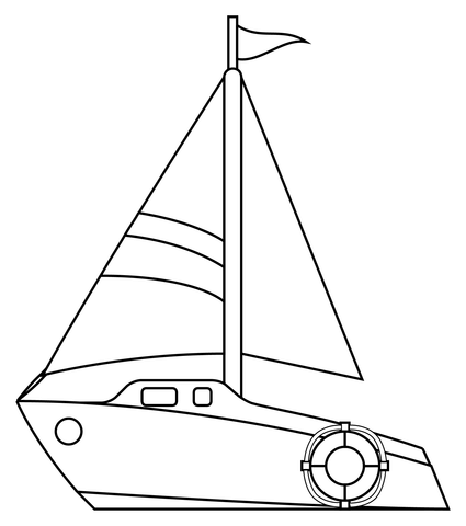 Sailboat coloring page free printable coloring pages